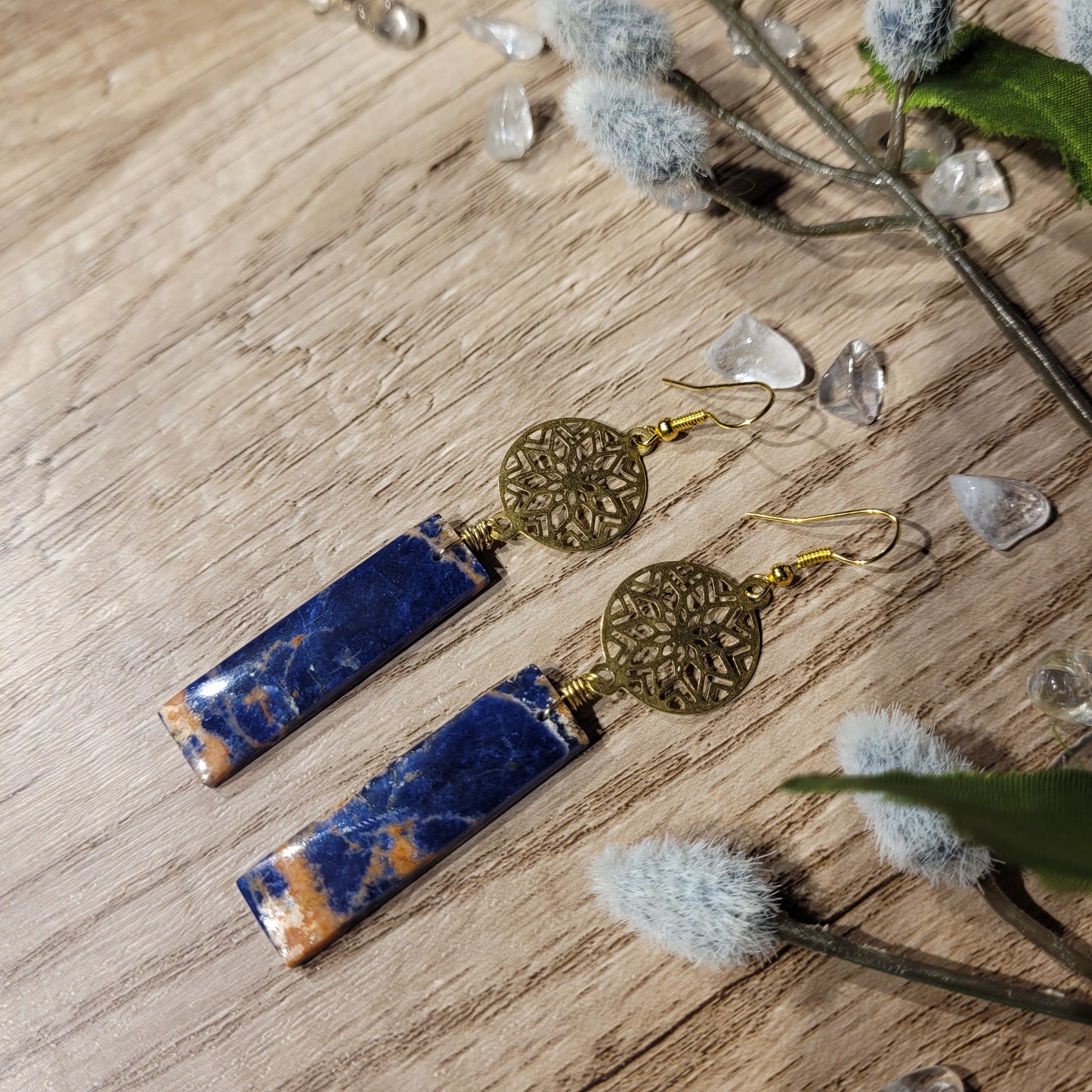 Sunset Sodalite Earrings