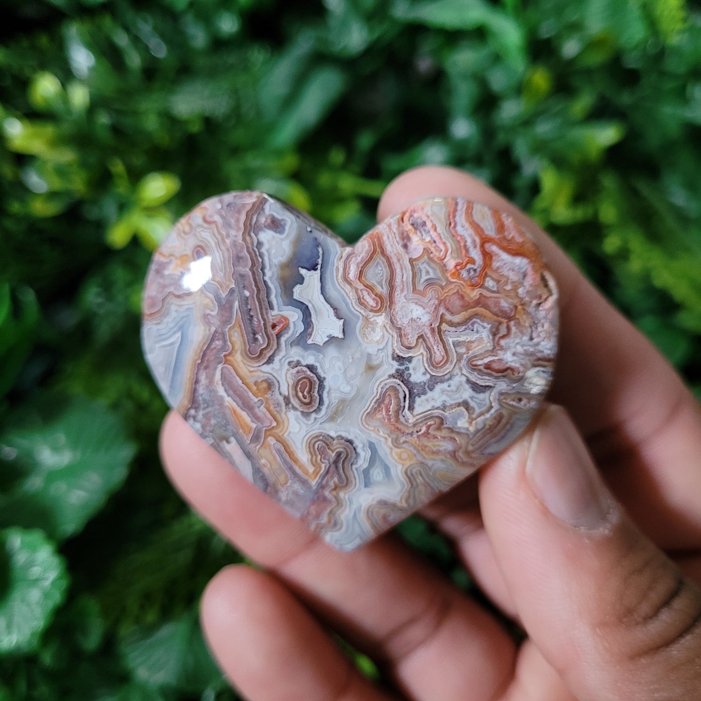 Laguna Lace Agate Heart