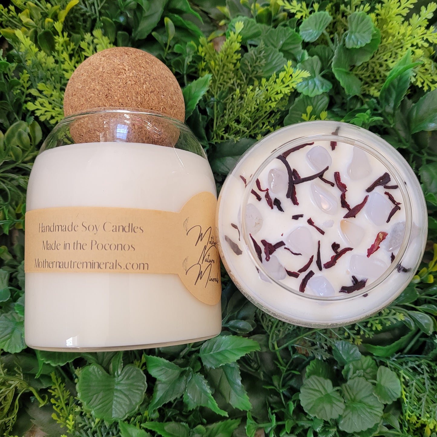 Hibiscus Palm Candle