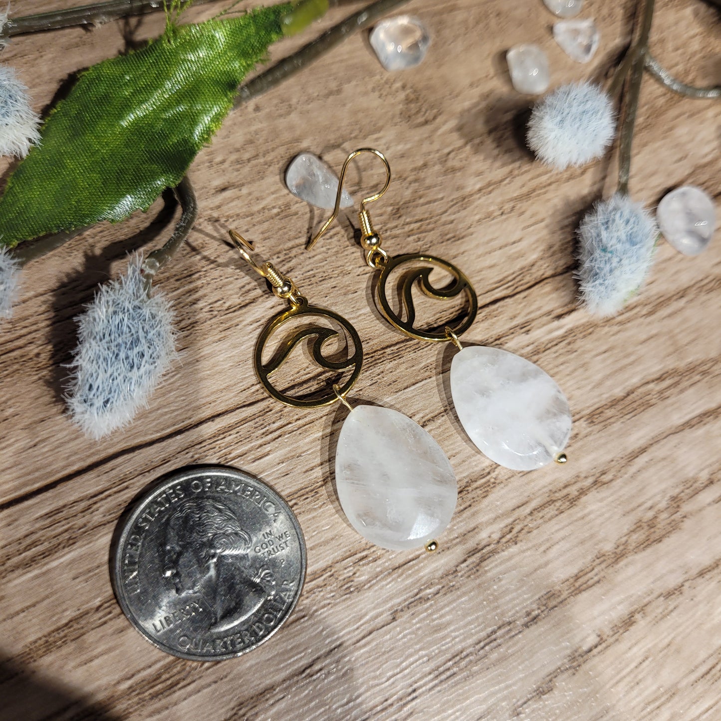 Clear Quartz Earrings