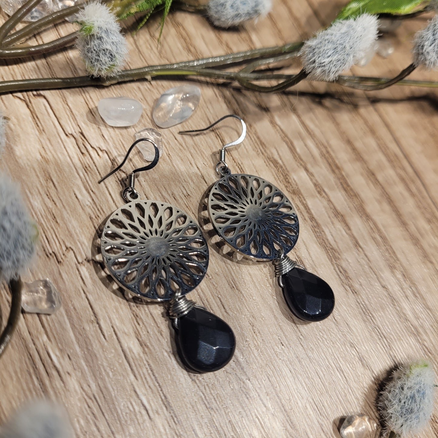 Black Onyx Earrings