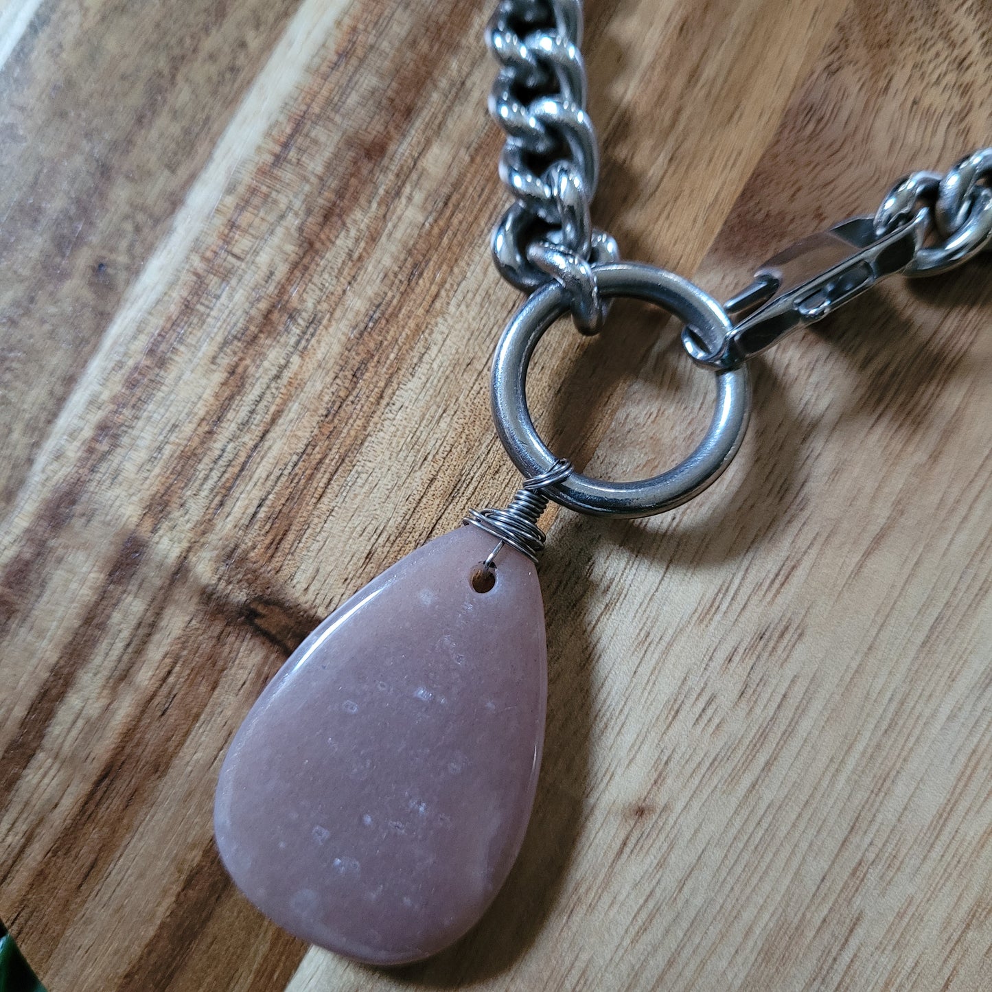 Peach Moonstone Jewelry Set