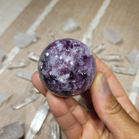 Lepidolite Sphere