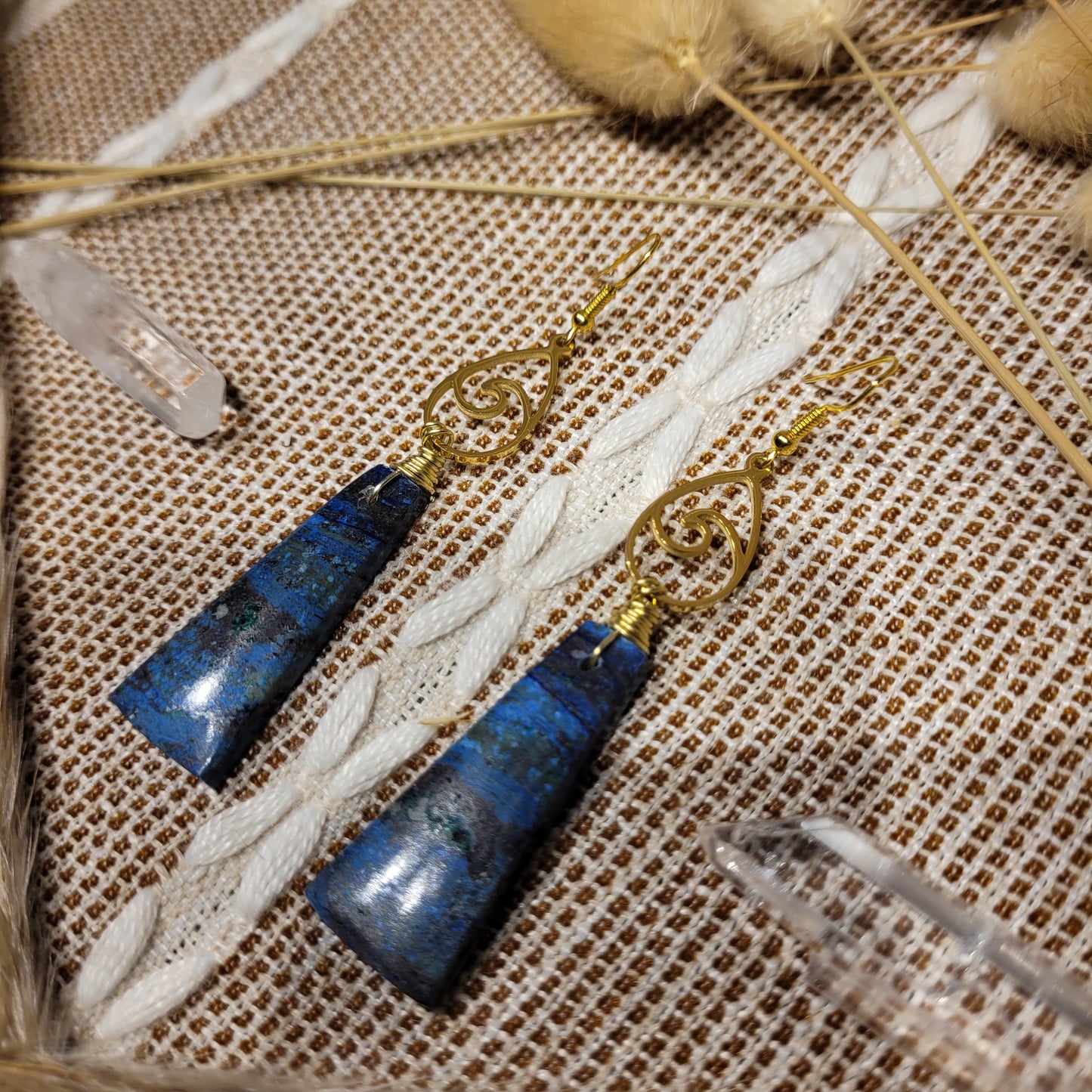 Azurite Malachite Earrings