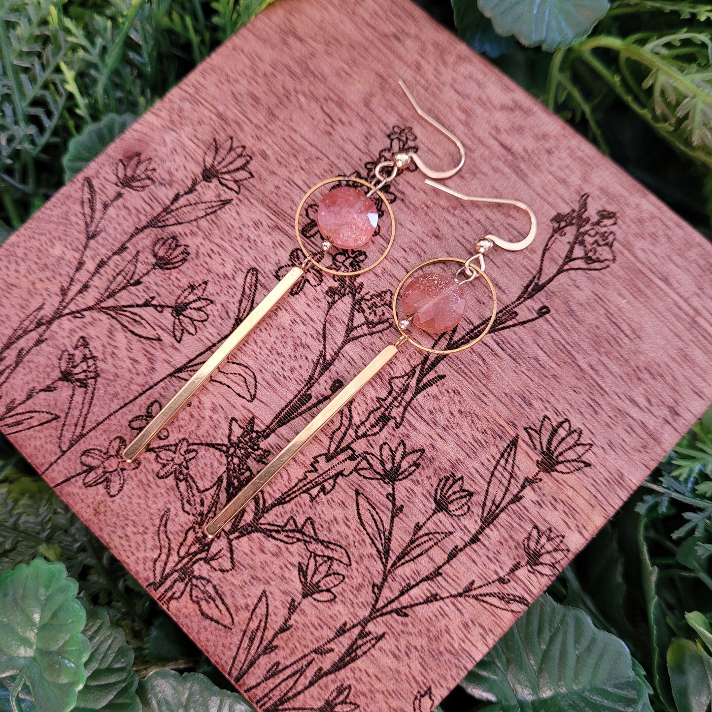 Sunstone Earrings