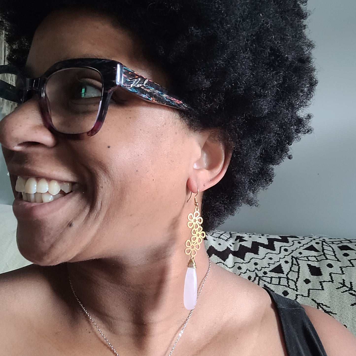 Rose Quartz Earrings
