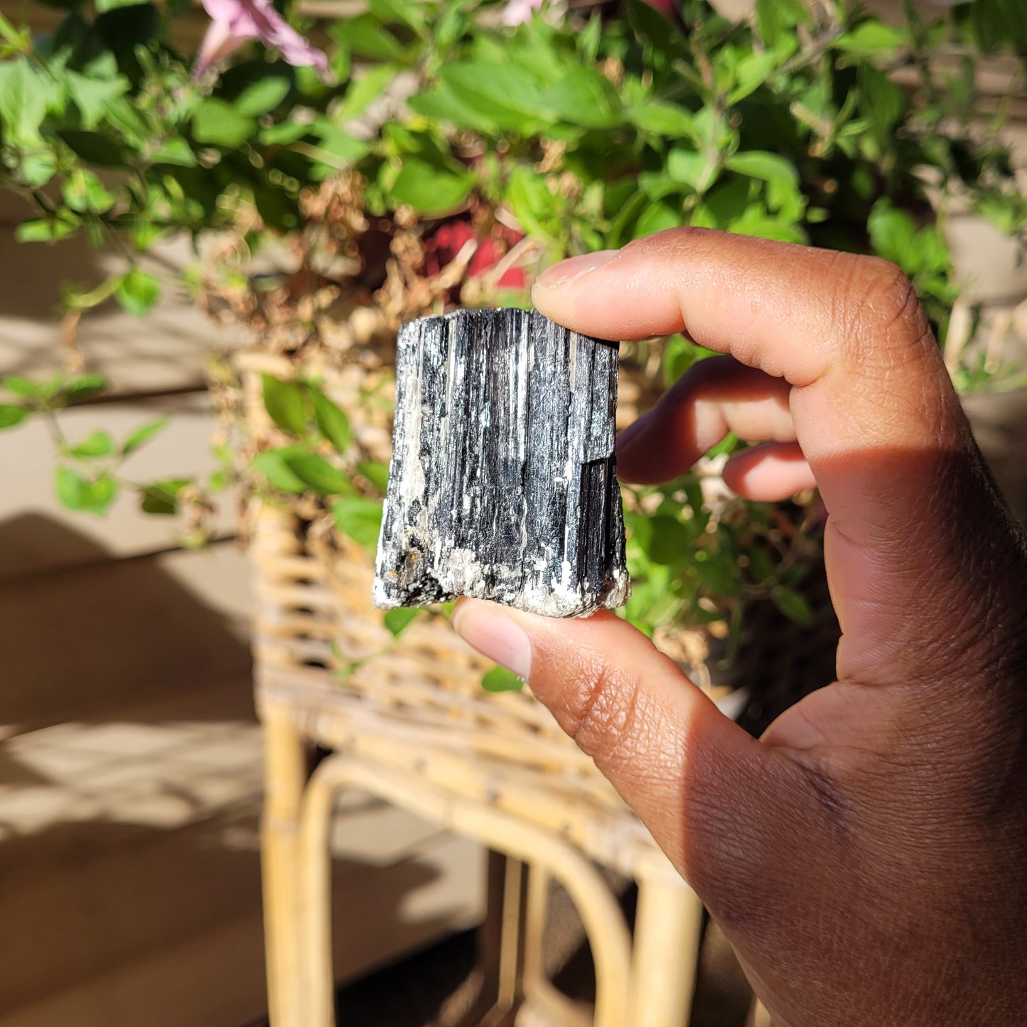 Black Tourmaline Crystal Chunk