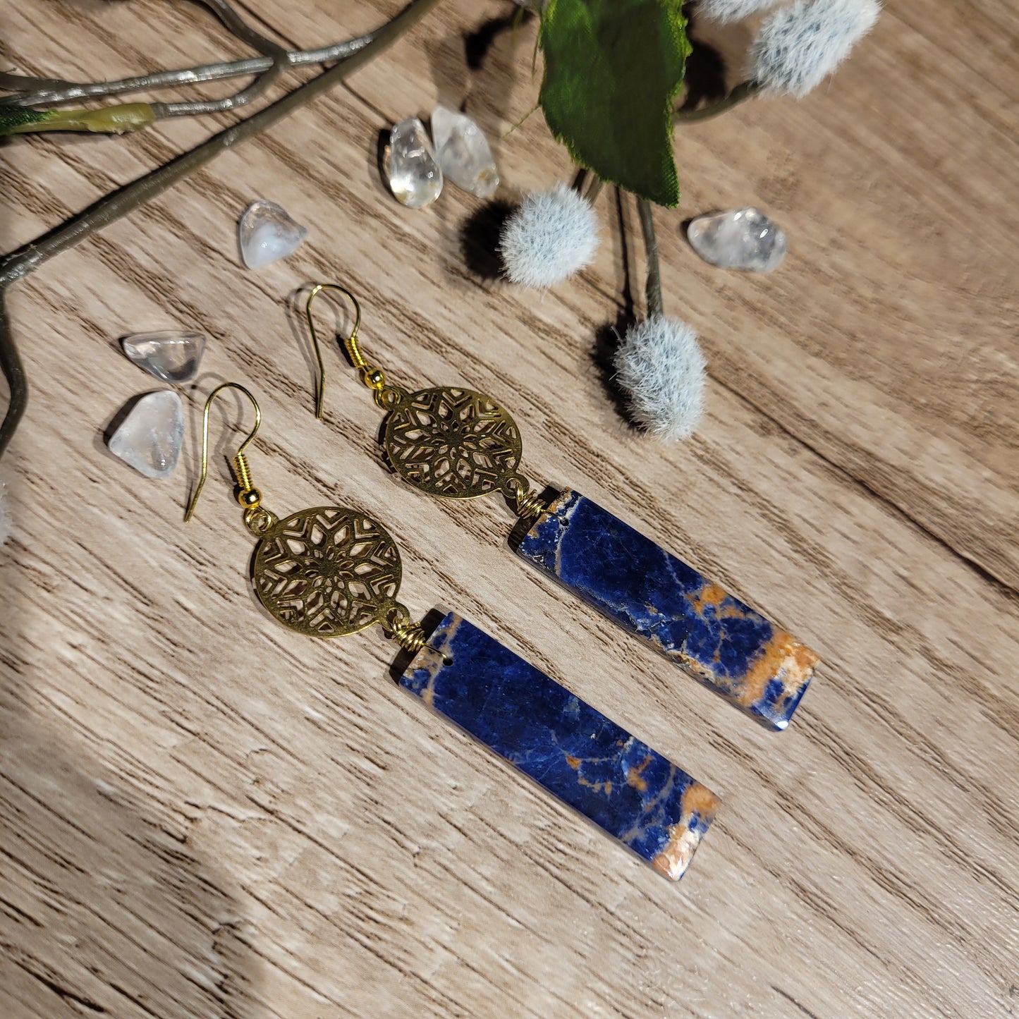 Sunset Sodalite Earrings