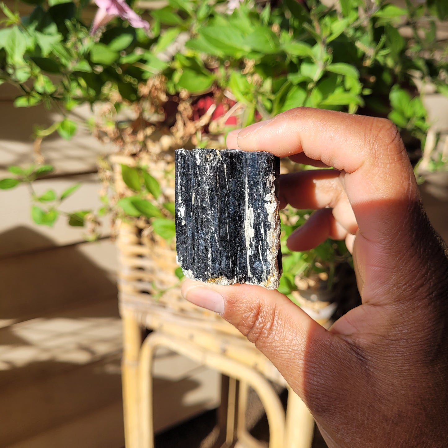 Black Tourmaline Crystal Chunk