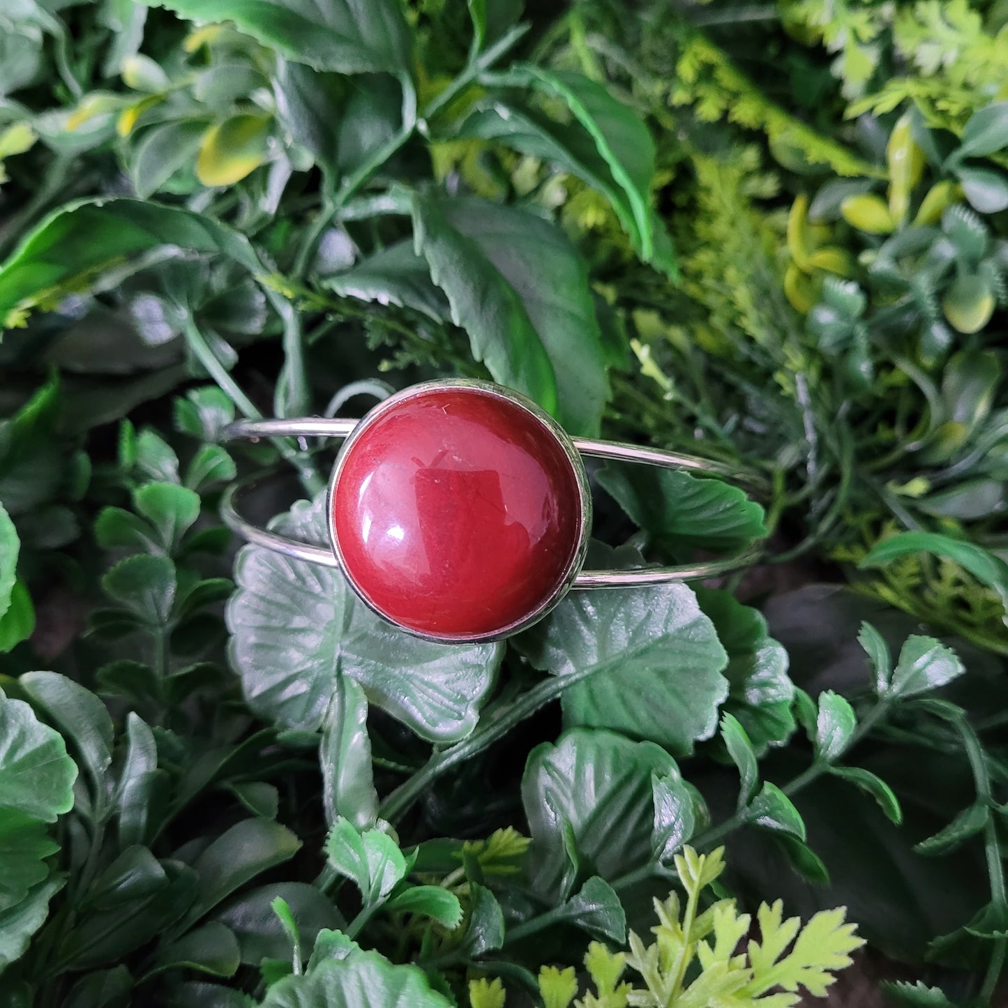 Red Jasper Cuff Bracelet