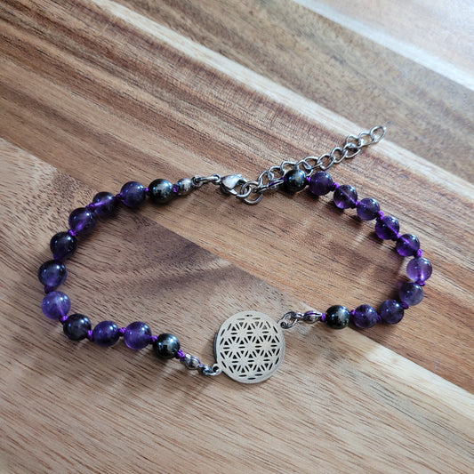 Amethyst Mandala Anklet