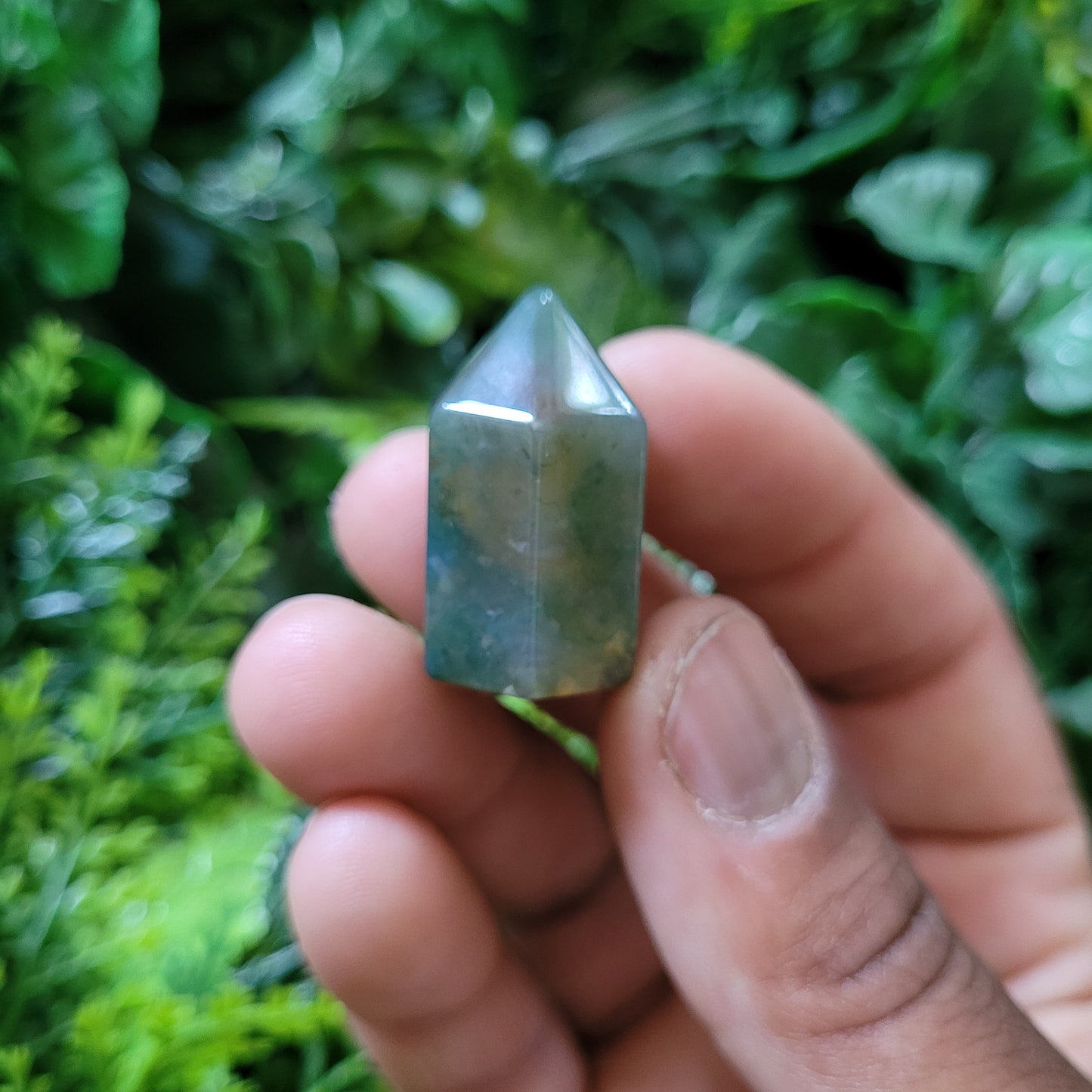Moss Agate Mini Tower