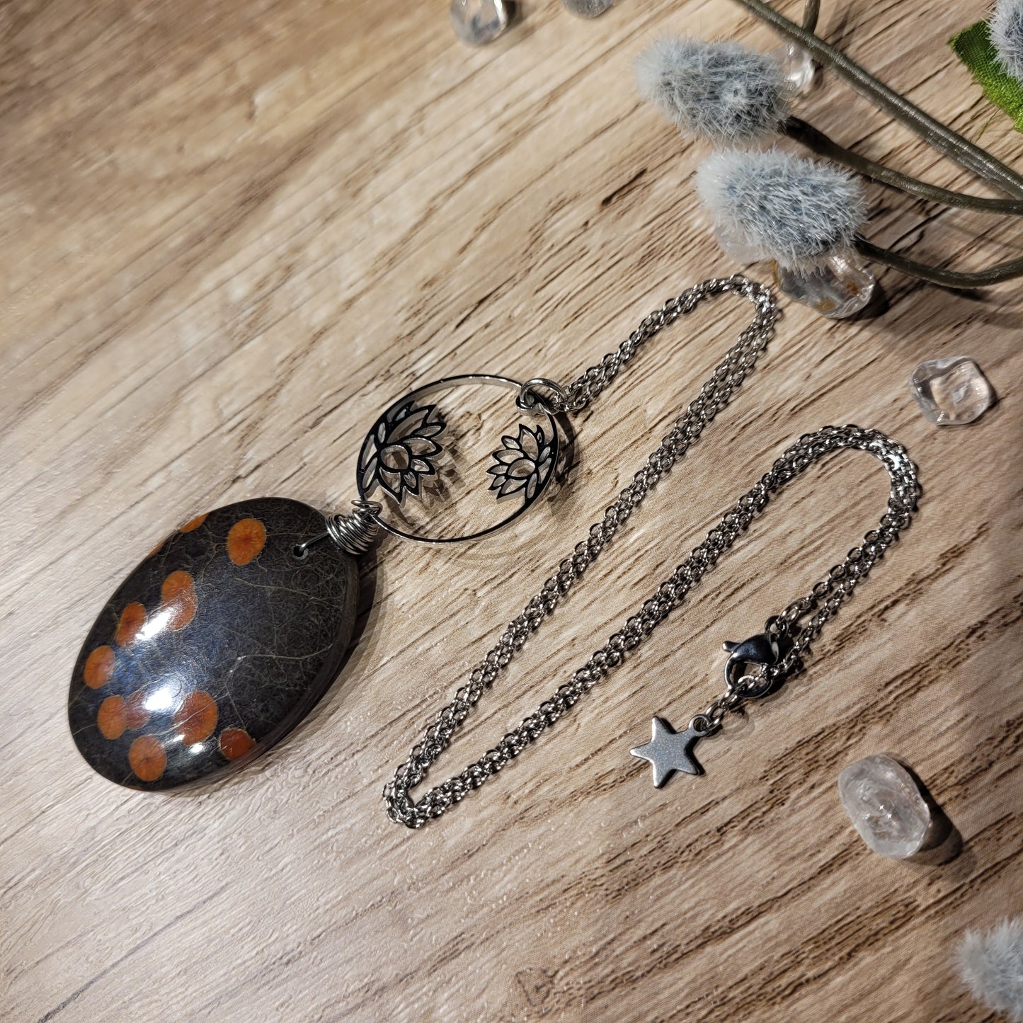 Peanut Obsidian Necklace