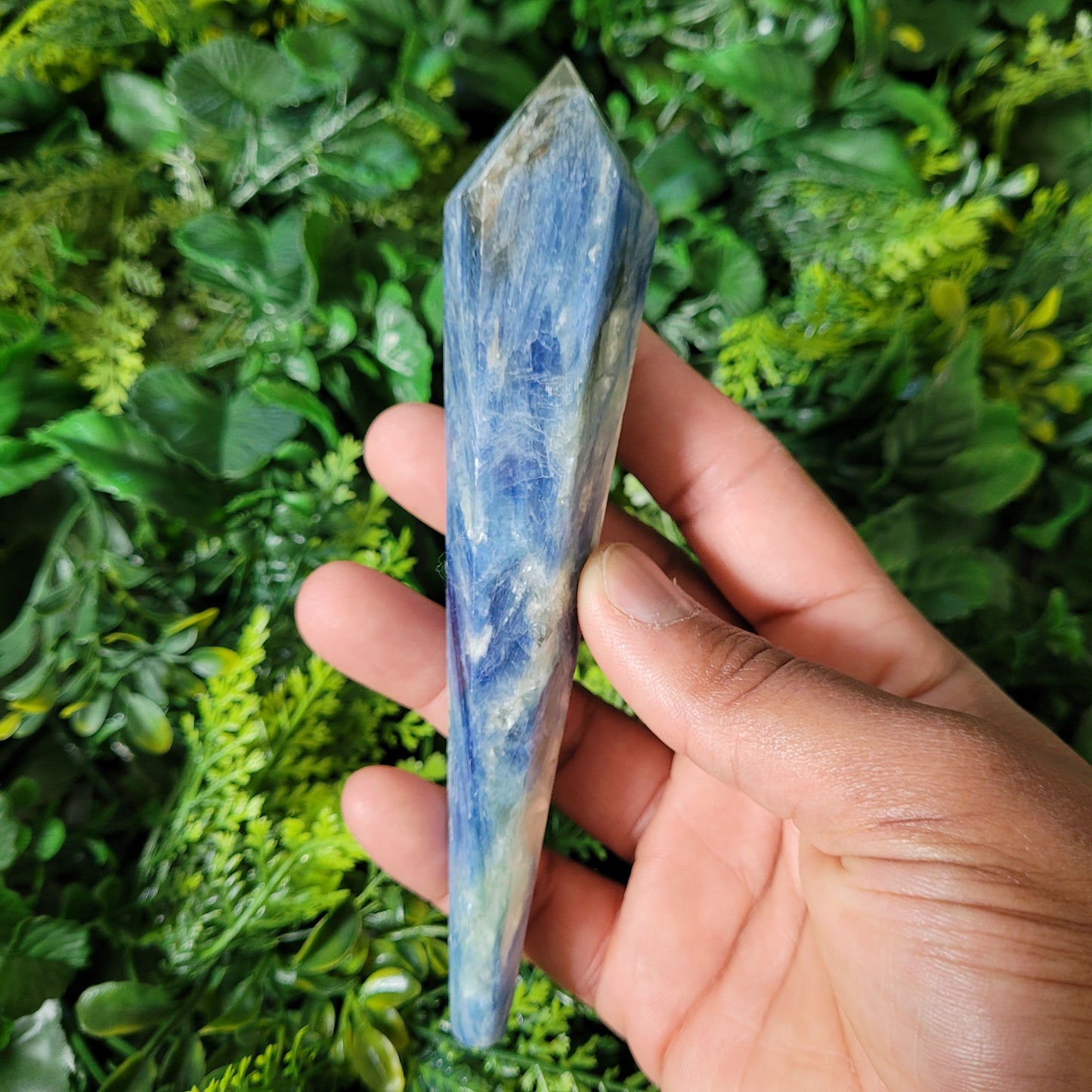 Blue Kyanite Scepter with Stand