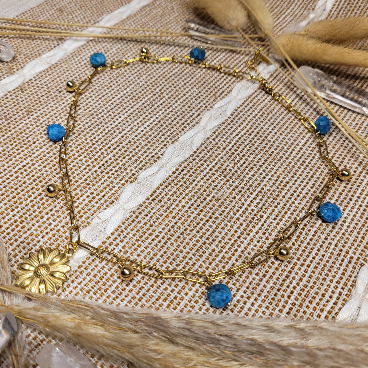 Blue Apatite Necklace