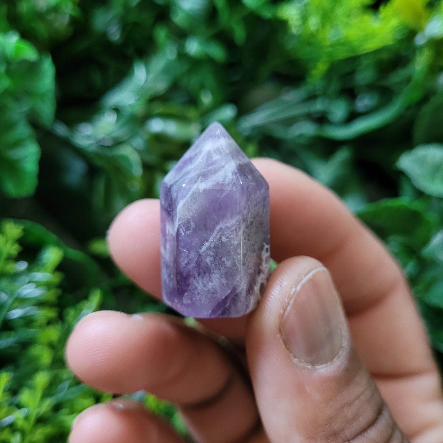 Chevron Amethyst Mini Tower