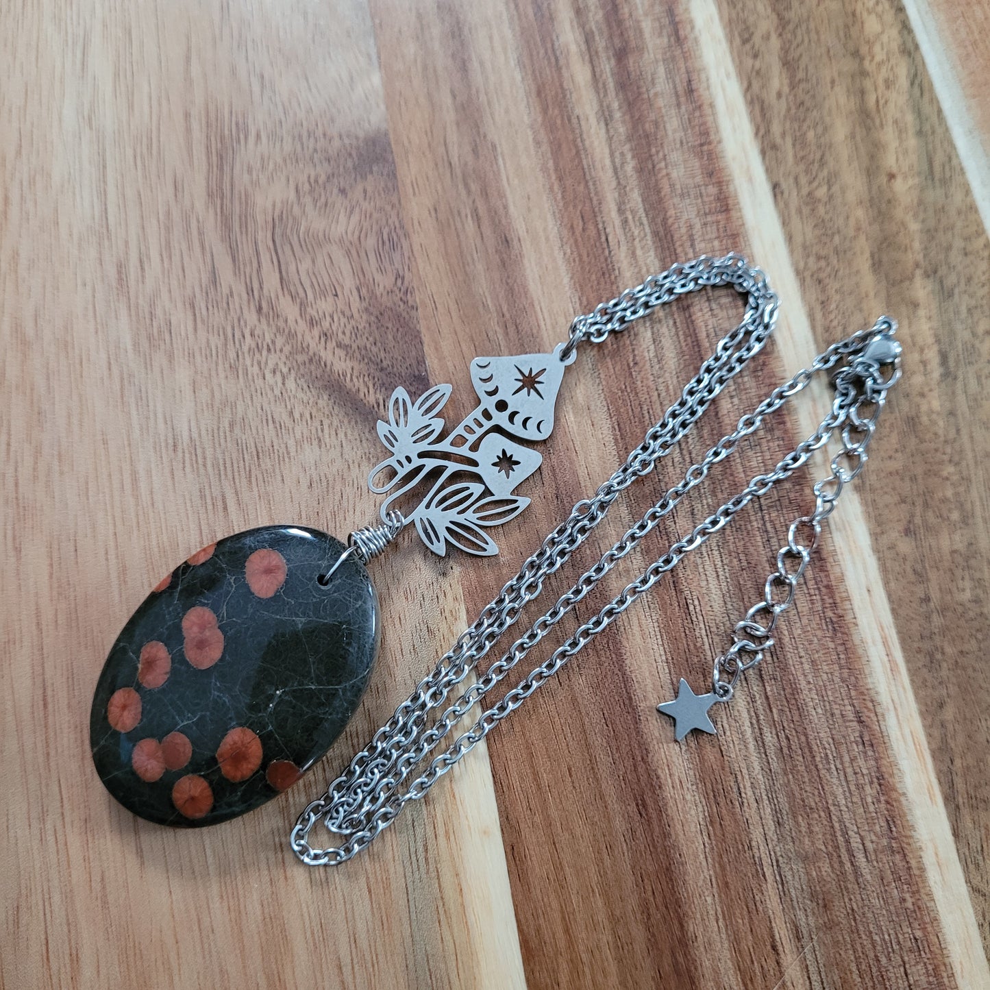 Peanut Obsidian Necklace