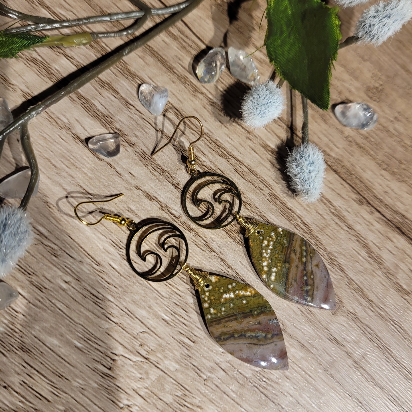 Ocean Jasper Earrings