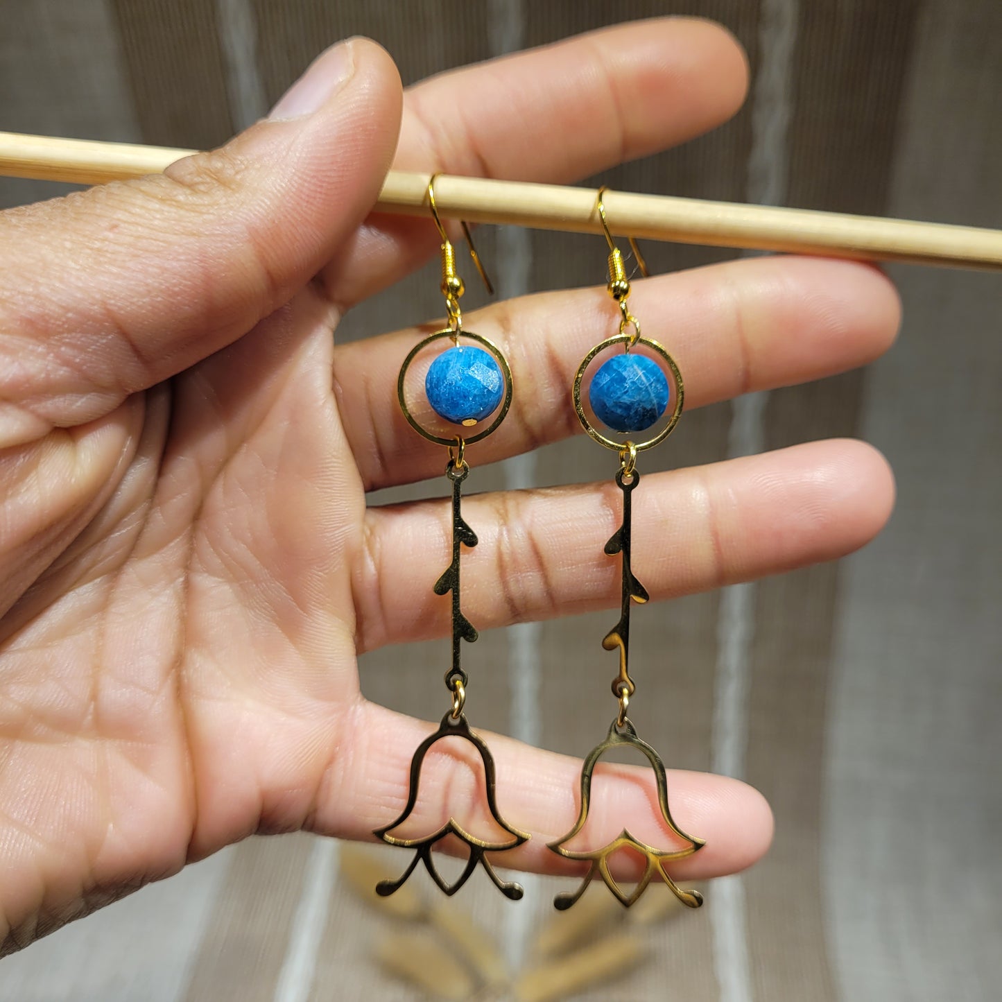 Blue Apatite Earrings