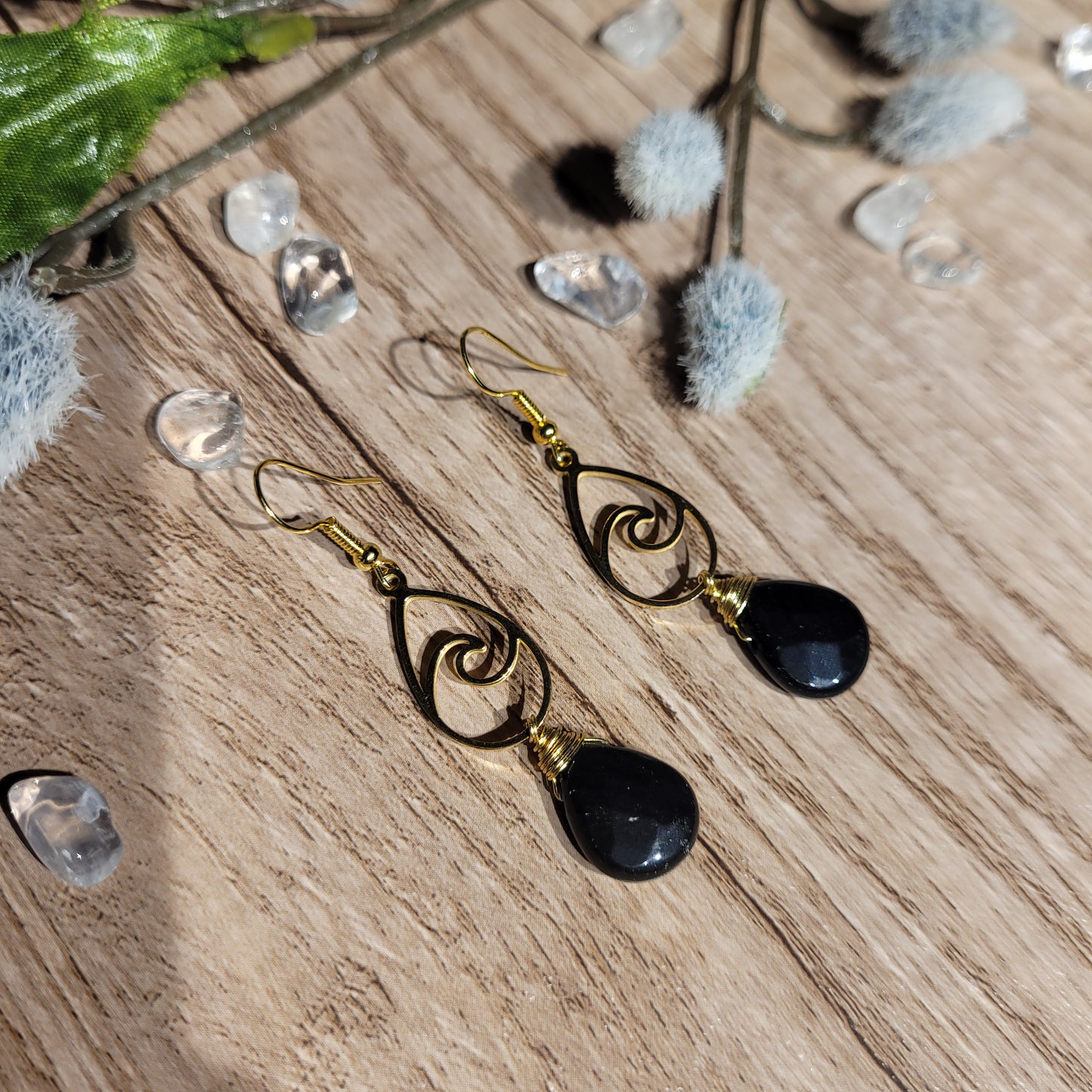 Black Onyx Earrings