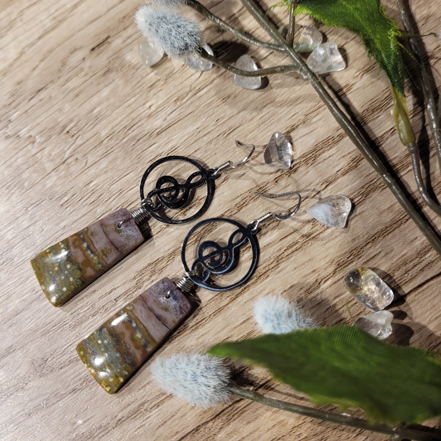 Ocean Jasper Earrings