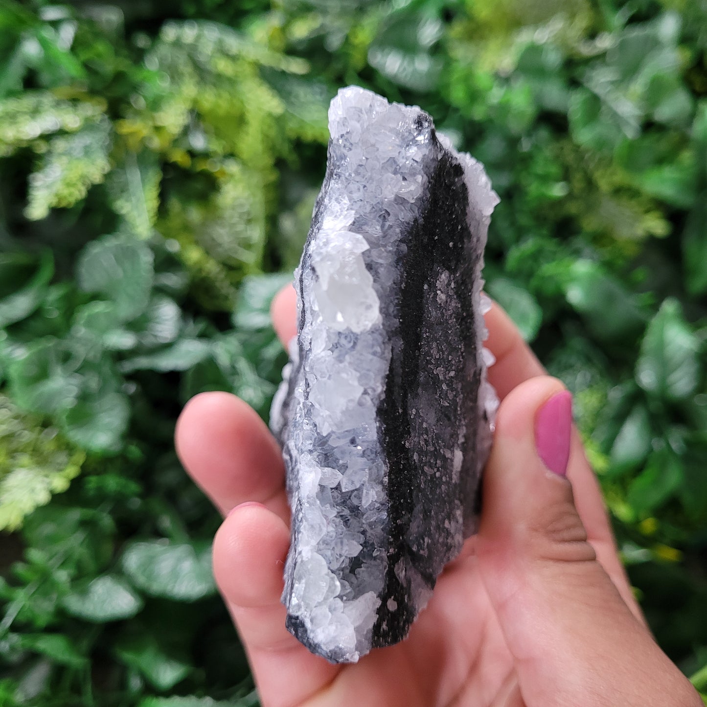 Quartz Fluorite Calcite Black Chalcedony Cluster