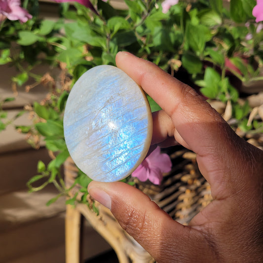 Rainbow Moonstone Palmstone