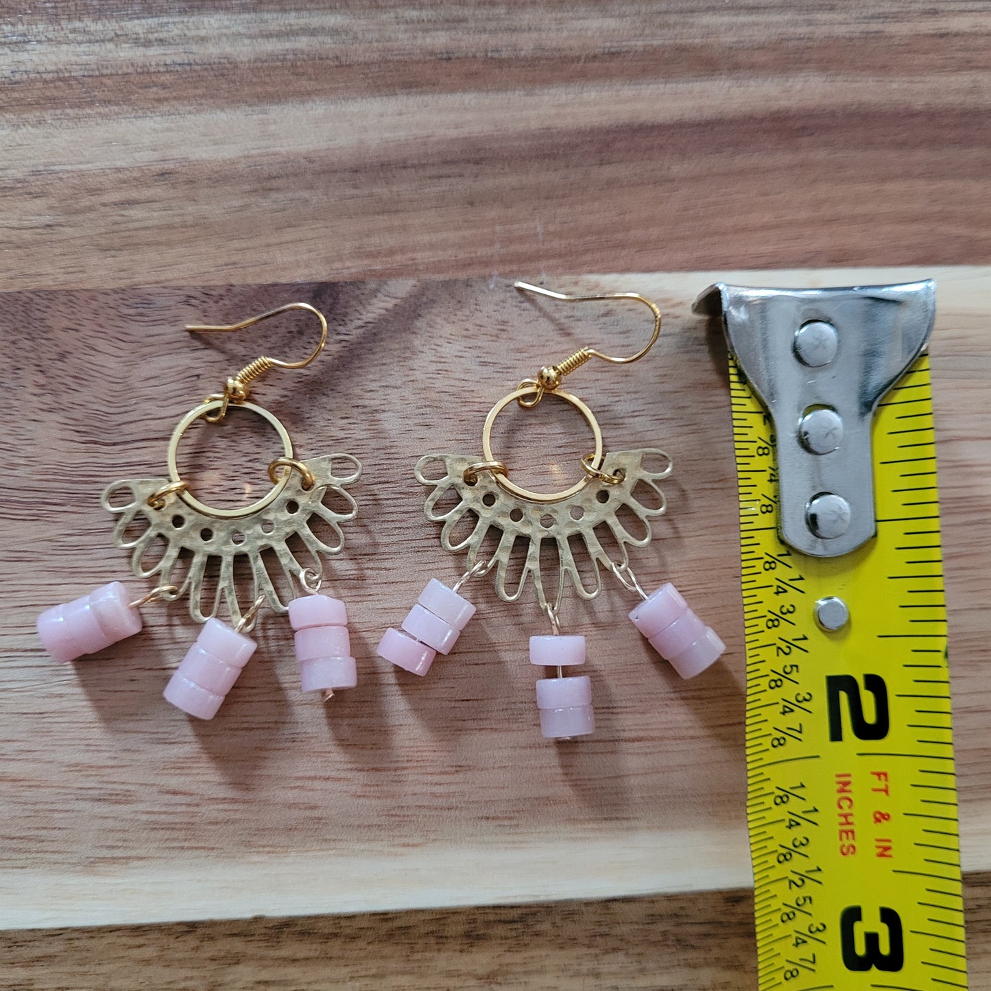 Pink Opal Earrings