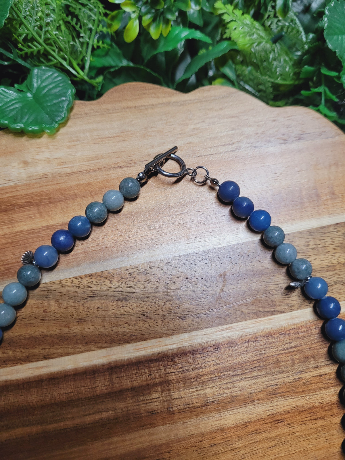 Burma Jade & Blue Aventurine Necklace