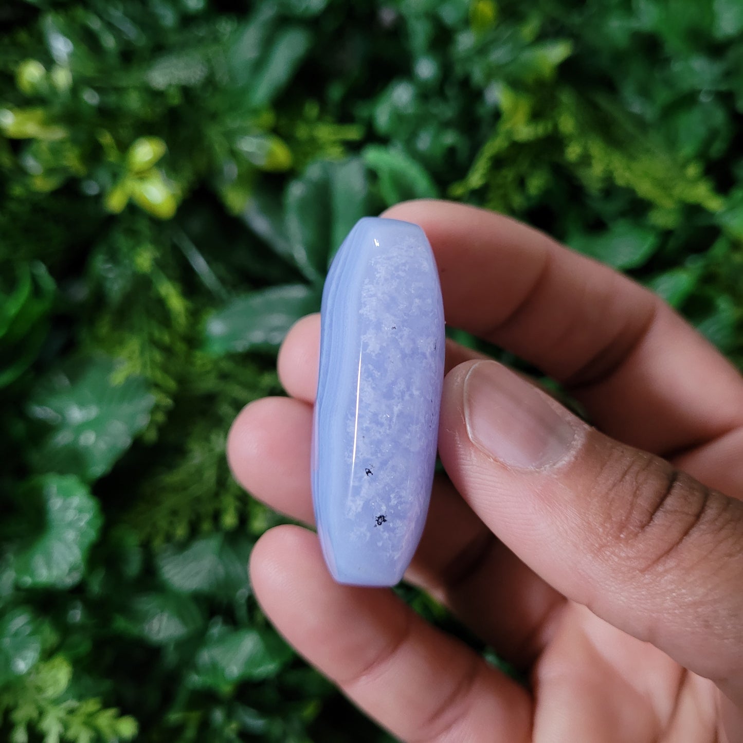 Blue Lace Agate Palmstone
