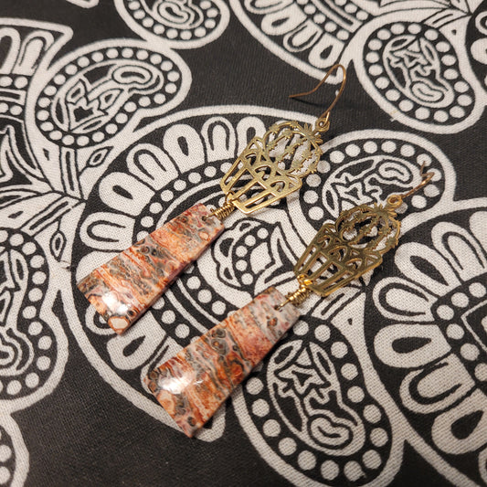 Leopardskin Jasper Earrings