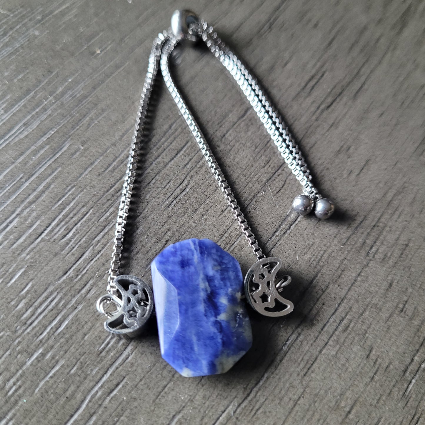 Sodalite Moon Bracelet
