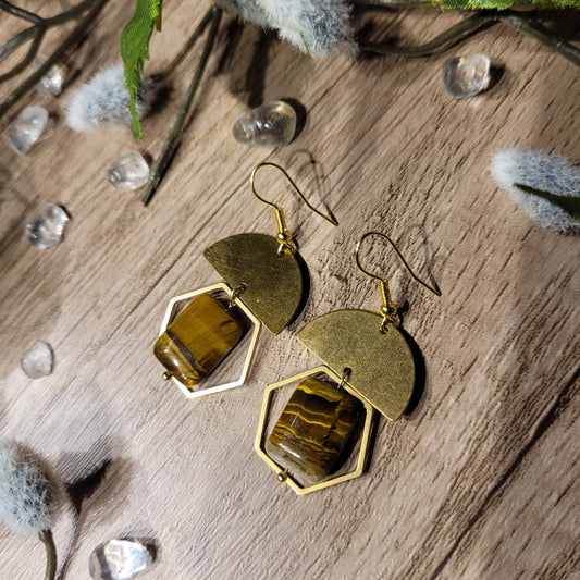 Tigers Eye Earrings