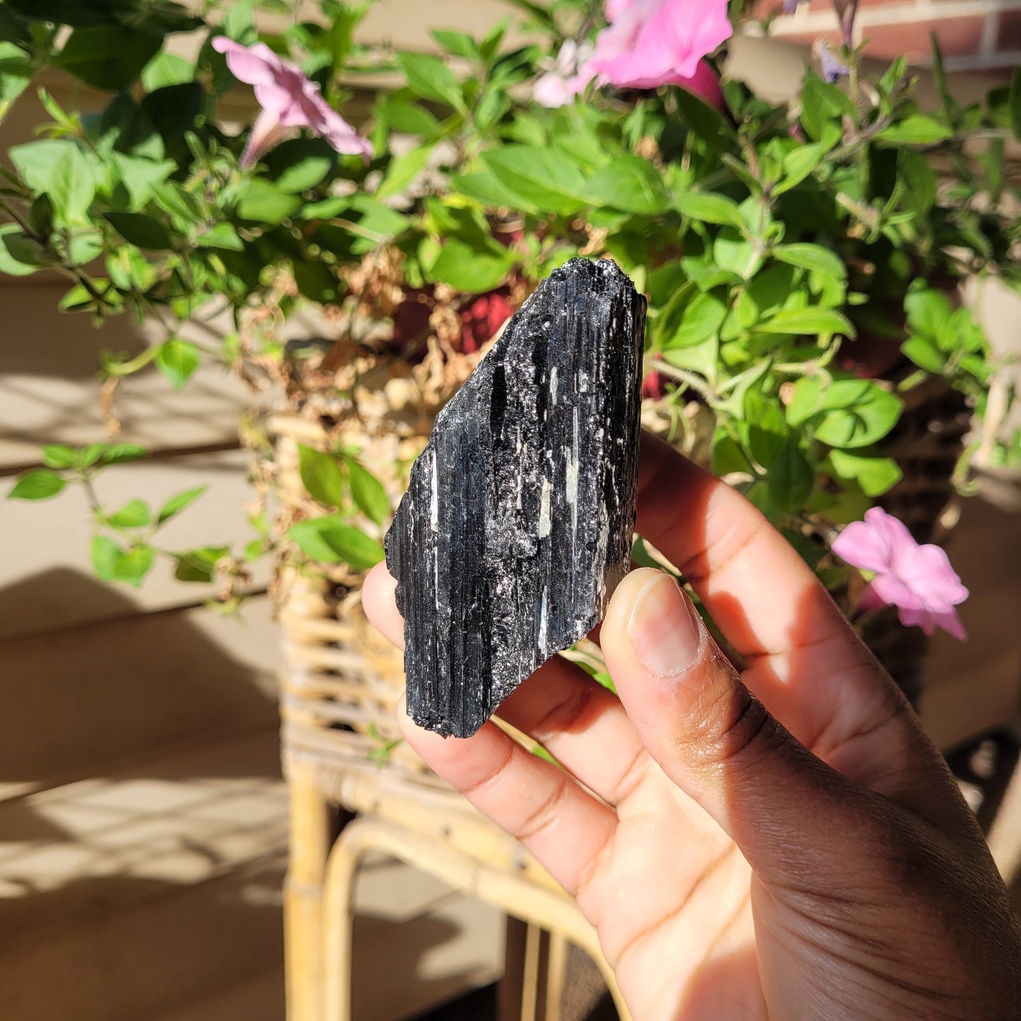 Black Tourmaline Crystal Chunk