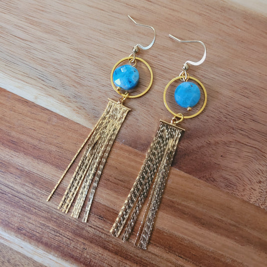 Blue Apatite Earrings