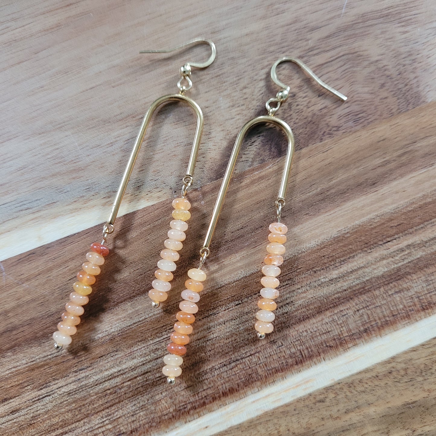 Orange Aventurine Earrings