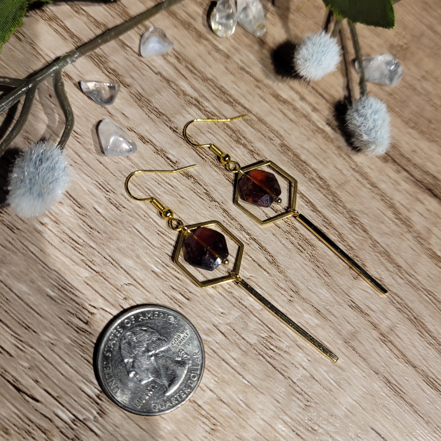 Hessonite Garnet Earrings