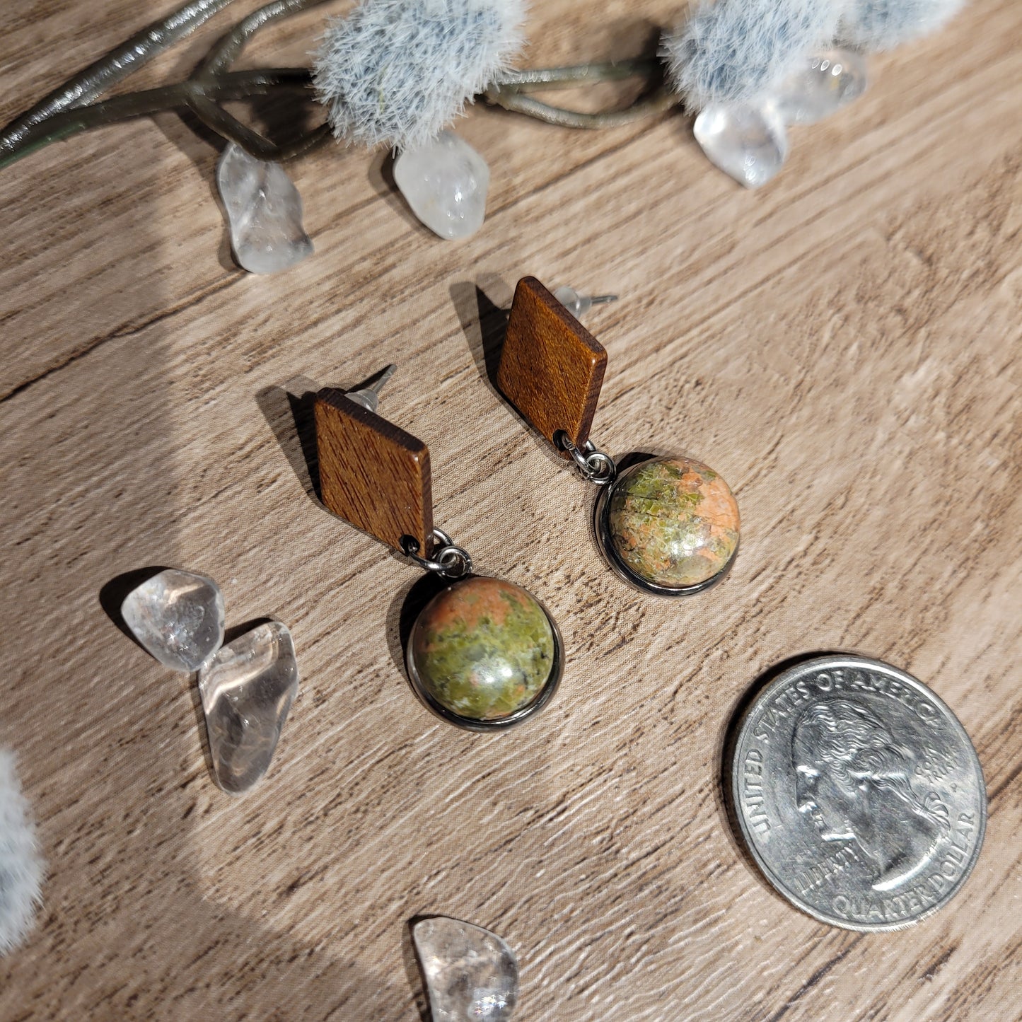 Unakite Earrings