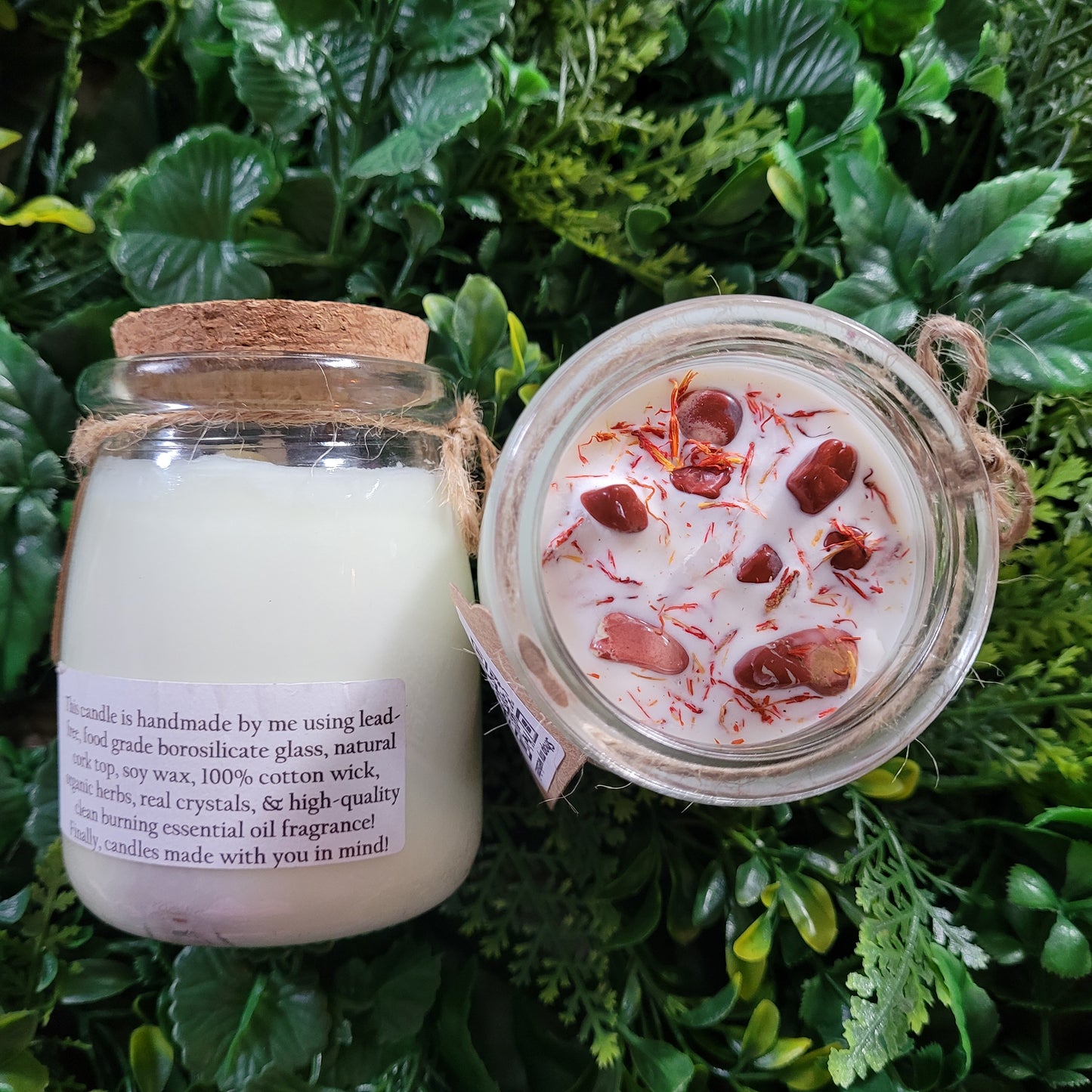 Black Violet and Saffron Candle