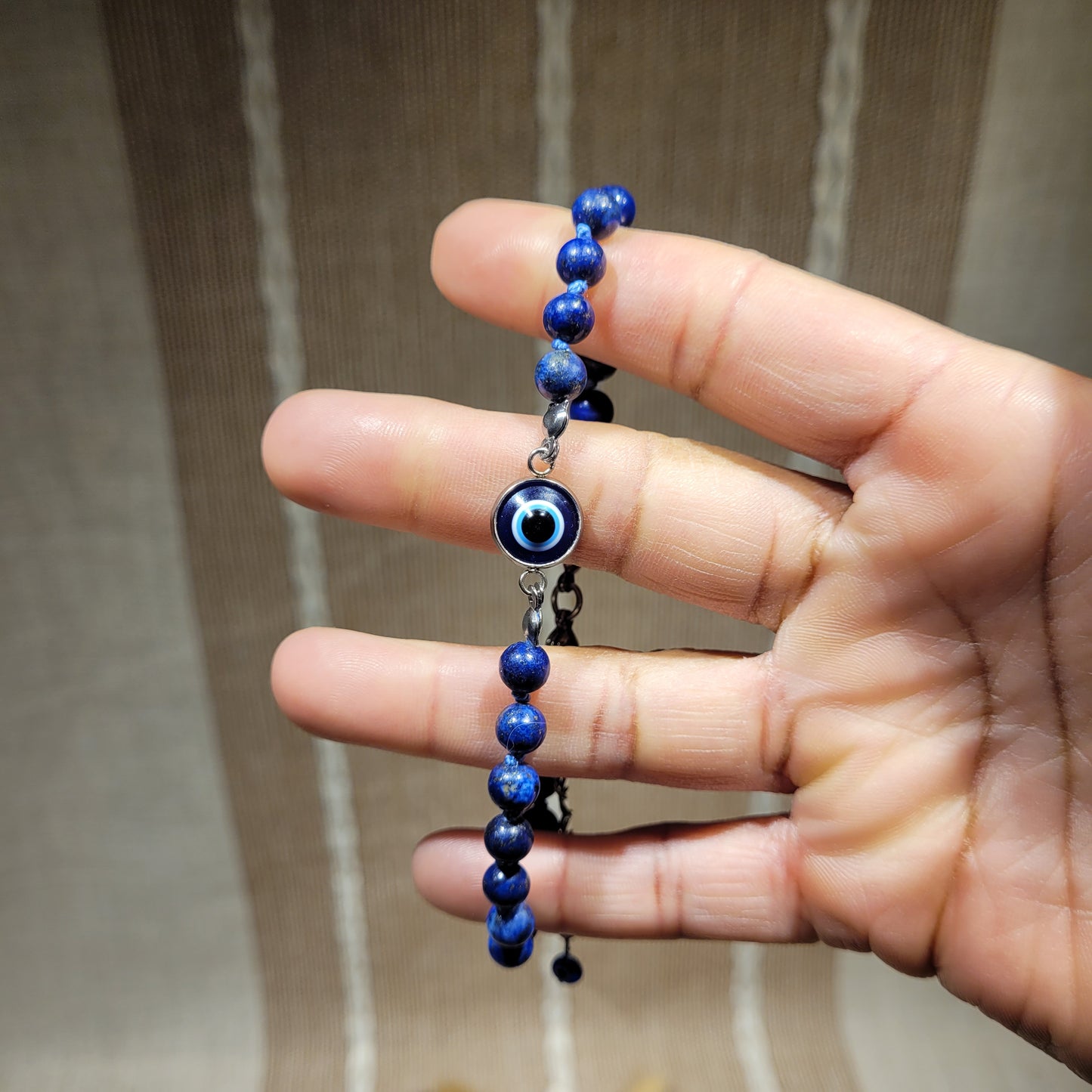 Lapis Lazuli Evil Eye Anklet