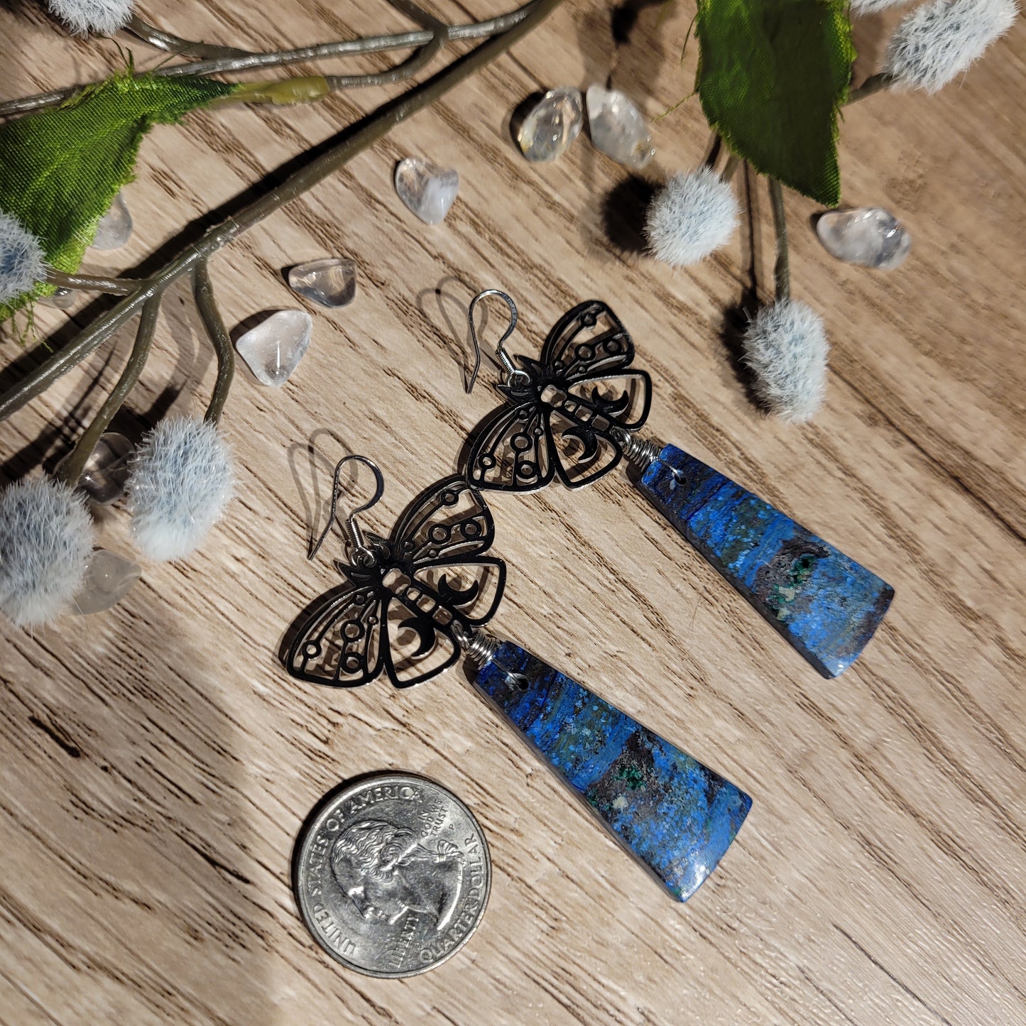 Azurite Malachite Earrings