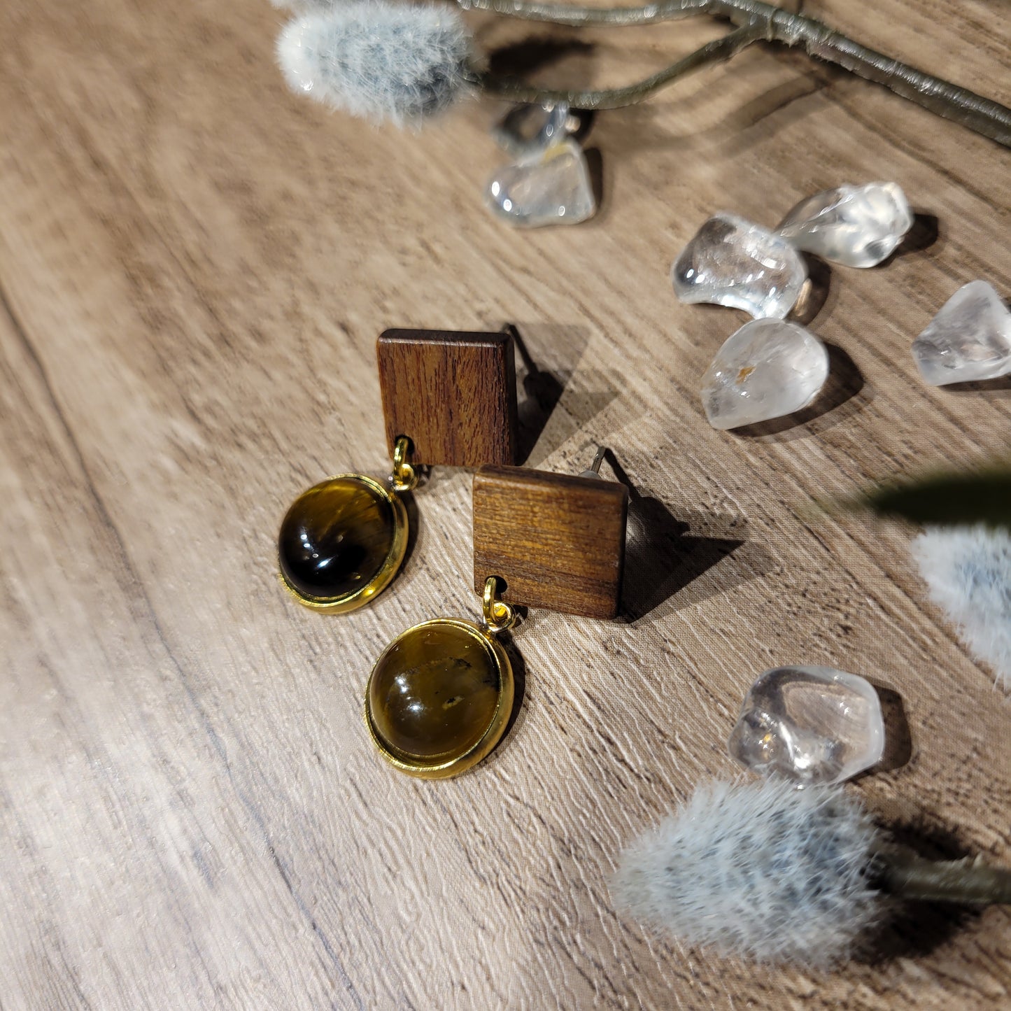 Tigers Eye Earrings