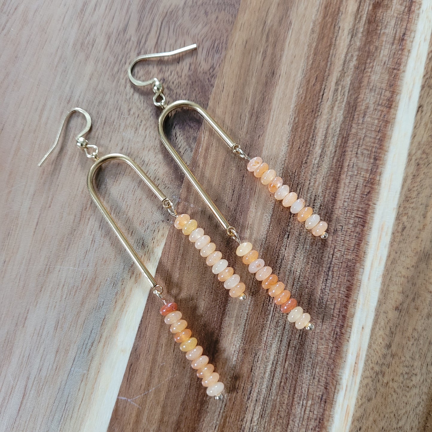 Orange Aventurine Earrings