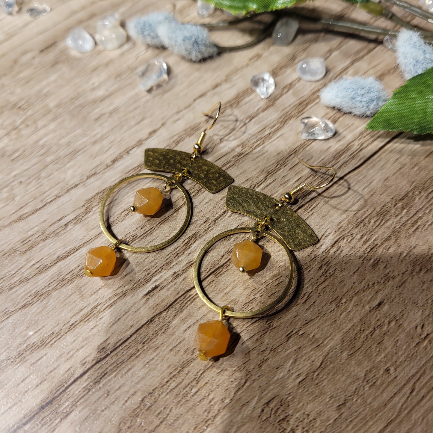 Orange Aventurine Earrings