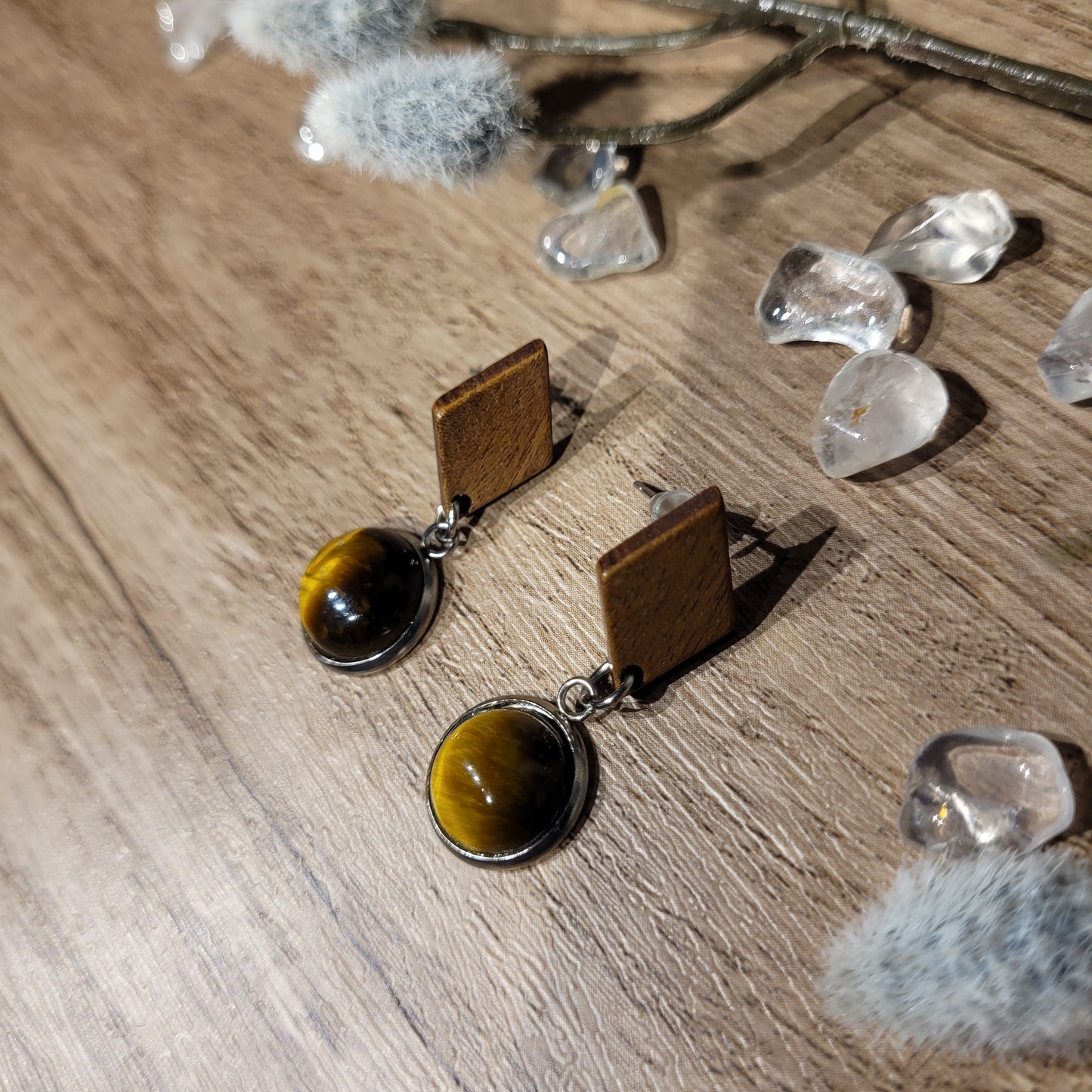 Tigers Eye Earrings