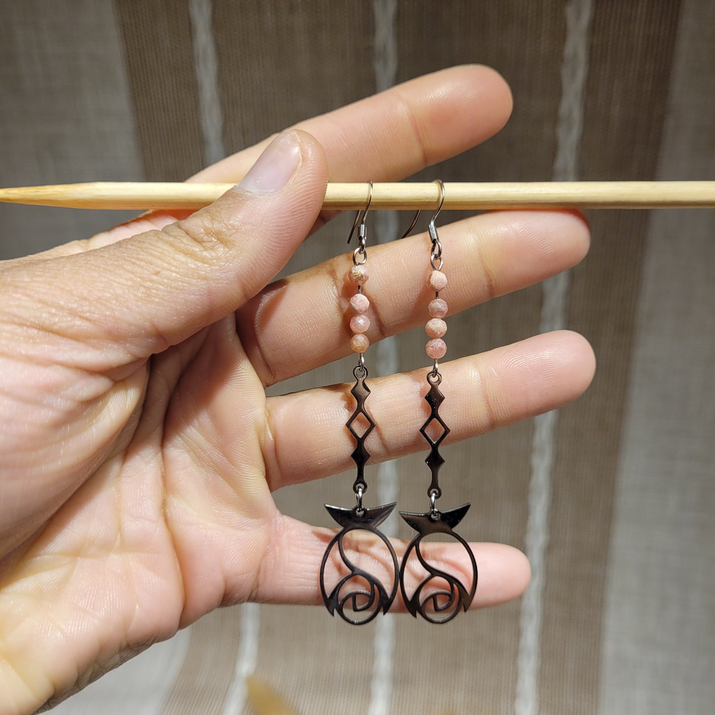 Rhodochrosite Earrings