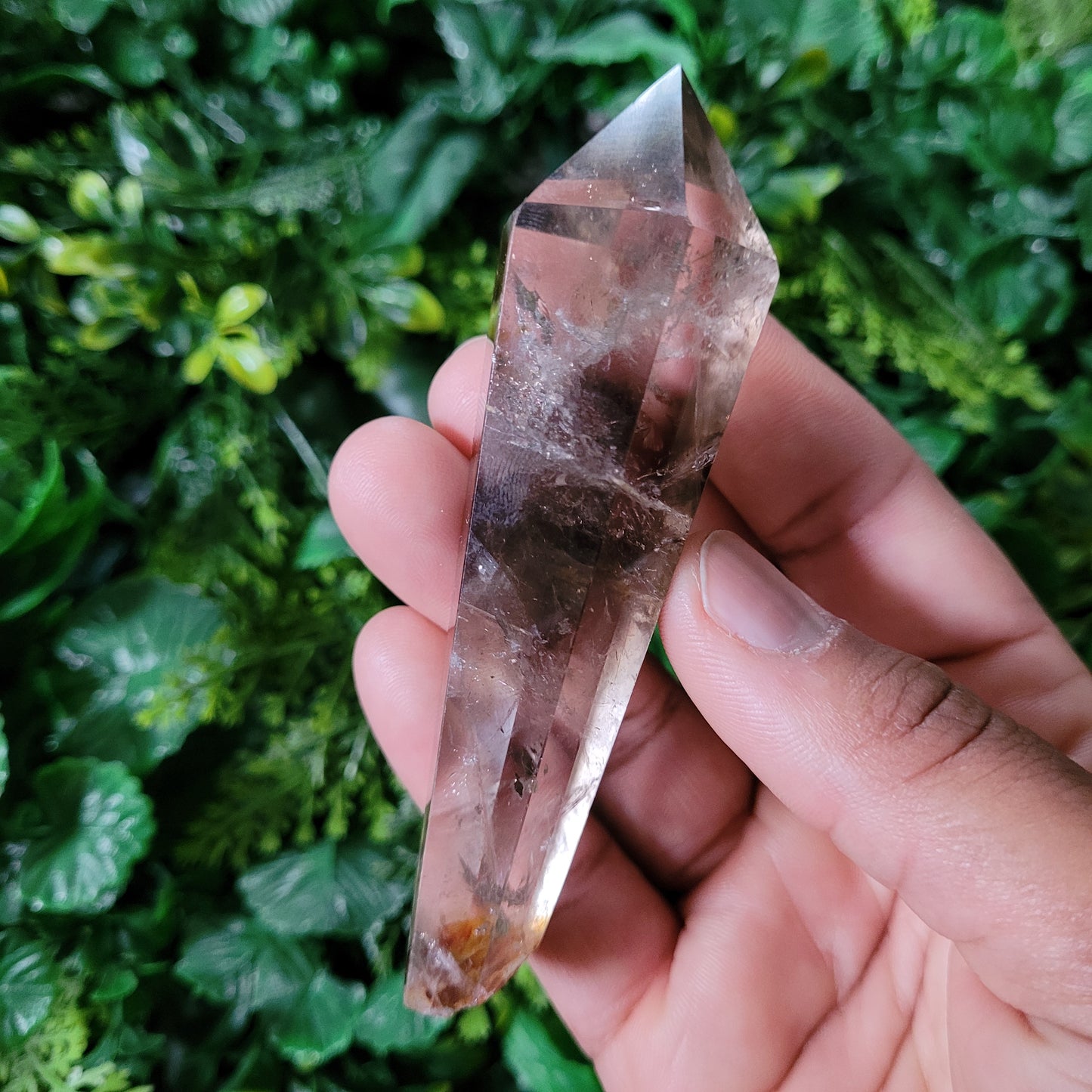 Smoky Quartz Scepter with Stand