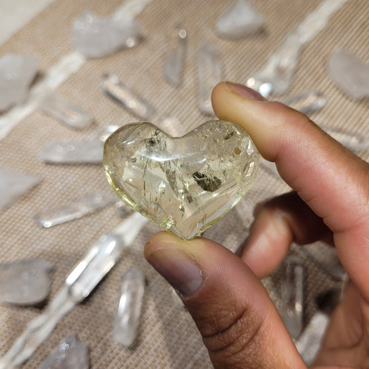 Lemon Quartz Heart