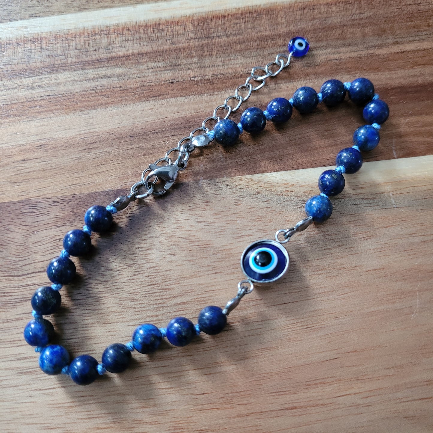 Lapis Lazuli Evil Eye Anklet
