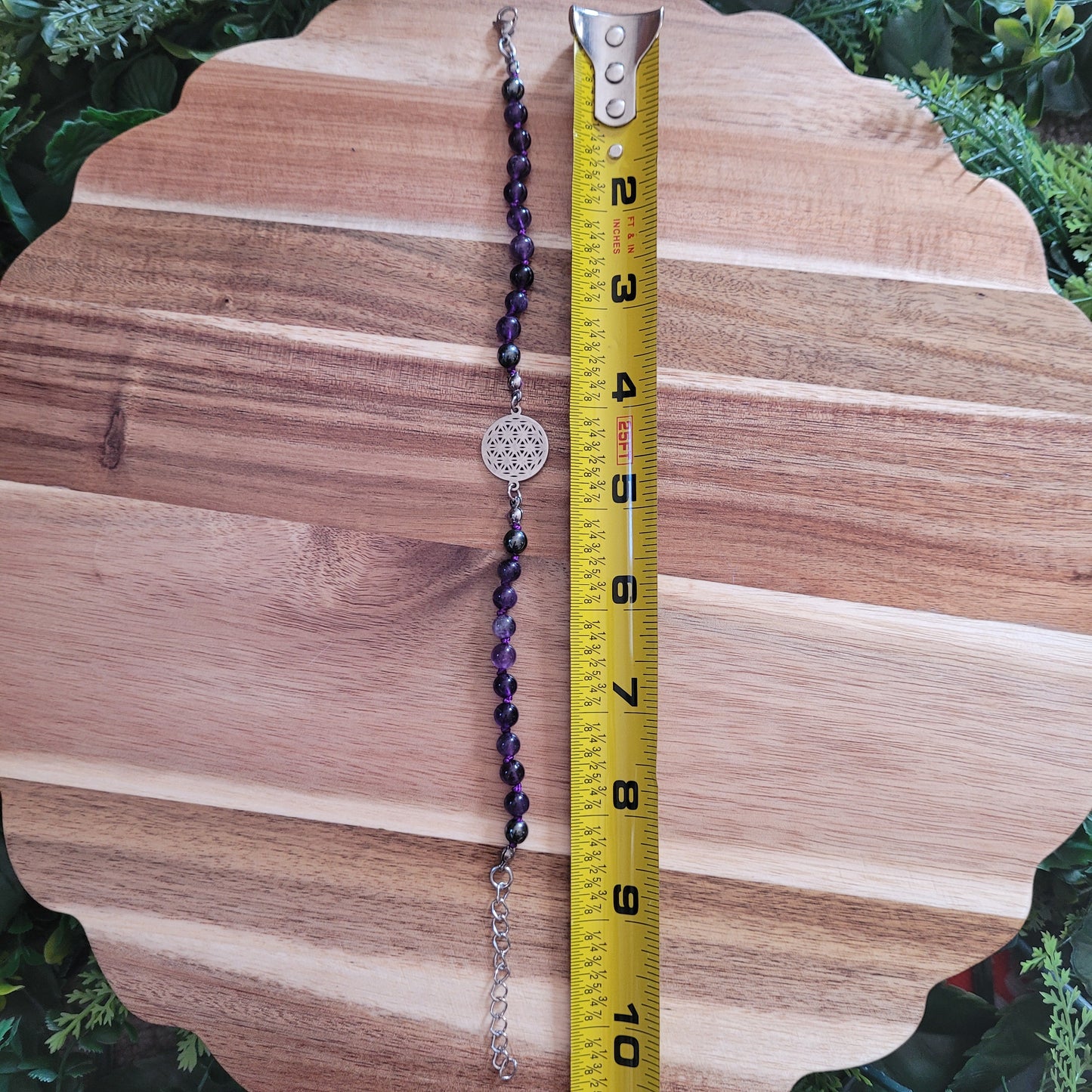Amethyst Mandala Anklet